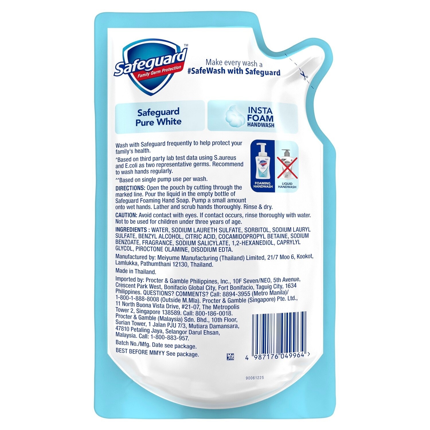 SAFEGUARD Foaming Hand Soap Pure White Refill 400ml