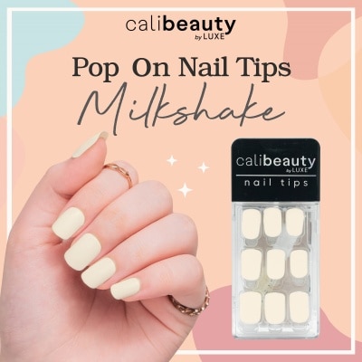 CALI BEAUTY Press On Nail Tips Milk Shake 24 Tips