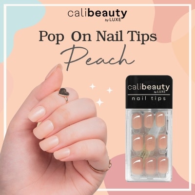 CALI BEAUTY Press On Nail Tips Peachy 24 Tips