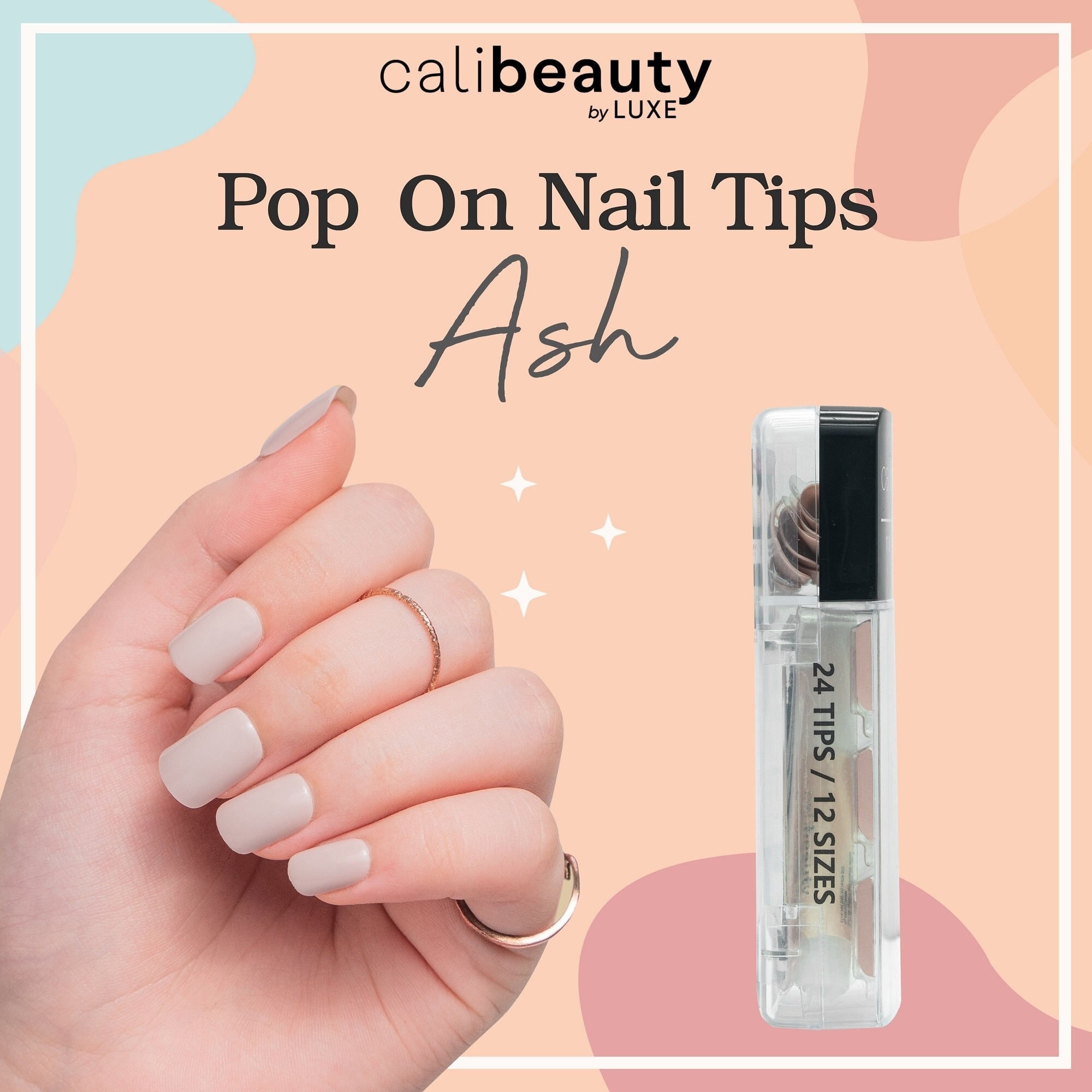 Press On Nail Tips Ash 24 Tips