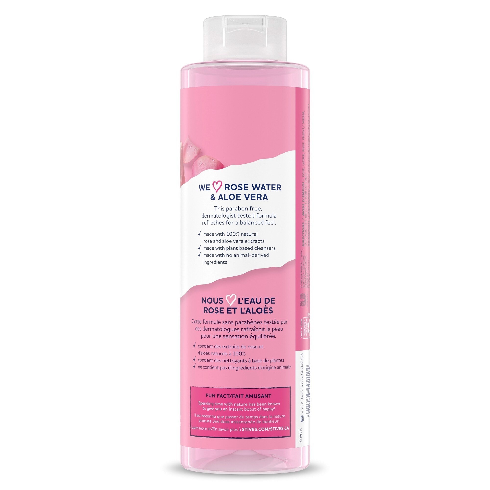 Refreshing Body Wash Rose Water & Aloe Vera 22OZ/ 650ml