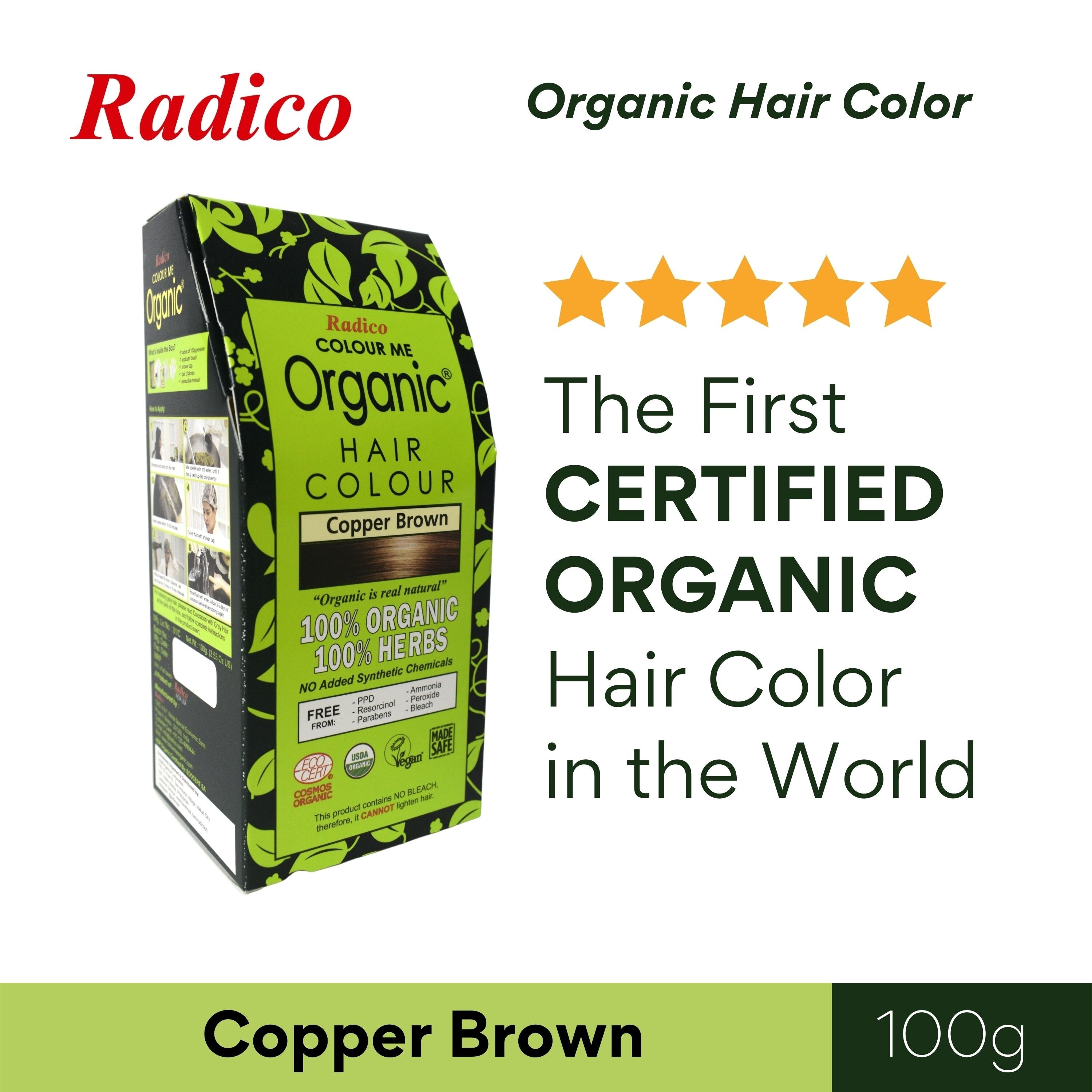 Colour Me Organic Hair Color - Copper Brown 100G