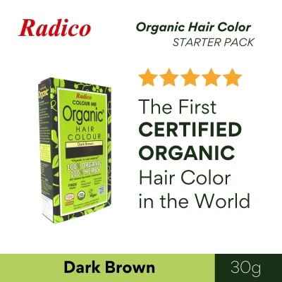 RADICO Colour Me Organic Hair Color Dark Brown 30G