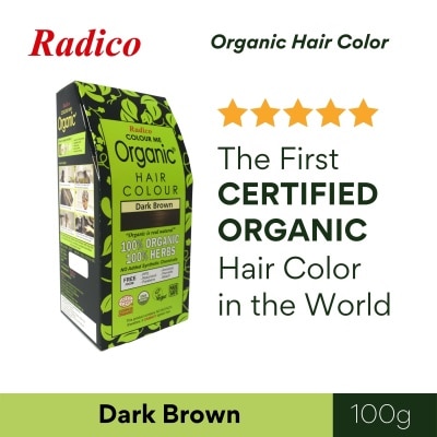 RADICO Colour Me Organic Hair Color Dark Brown 100G