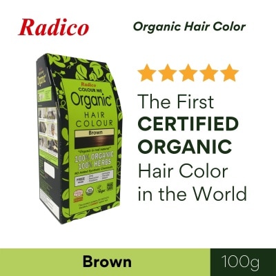 RADICO Colour Me Organic Hair Color - Brown 100G