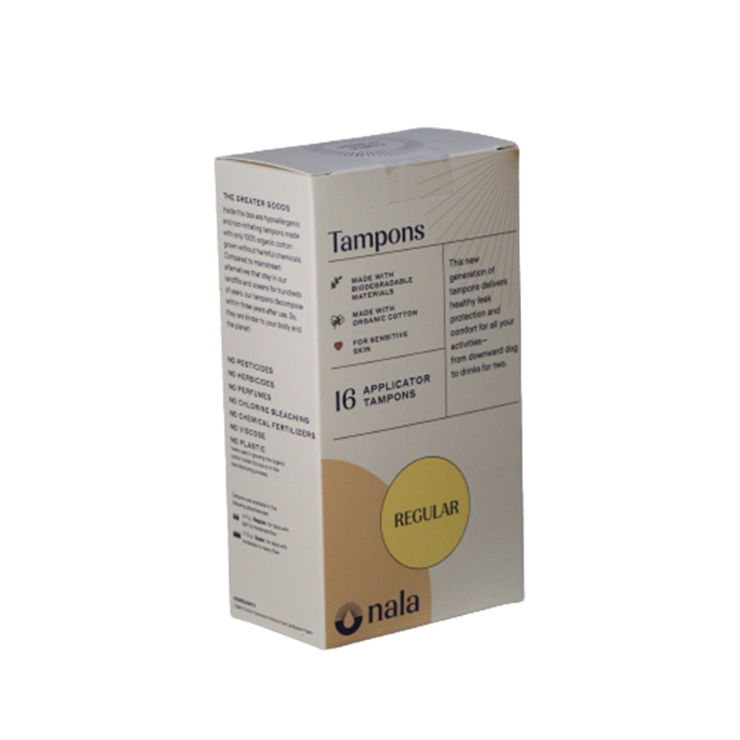 Organic Regular Tampons 16S