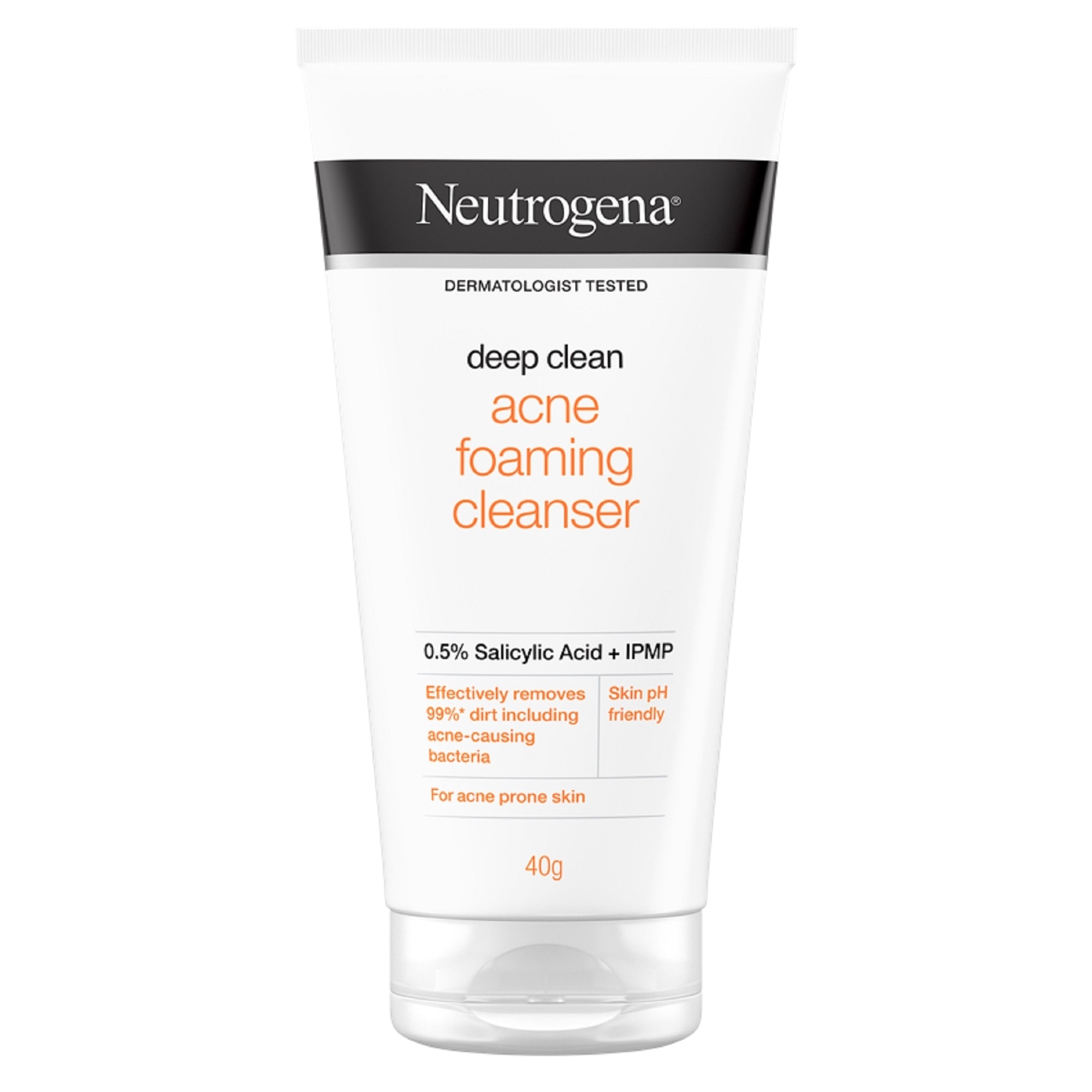 Neutrogena Deep Clean Acne Foaming Cleanser 40g - Facial Wash w Salicylic Acid for Oily Skin Type