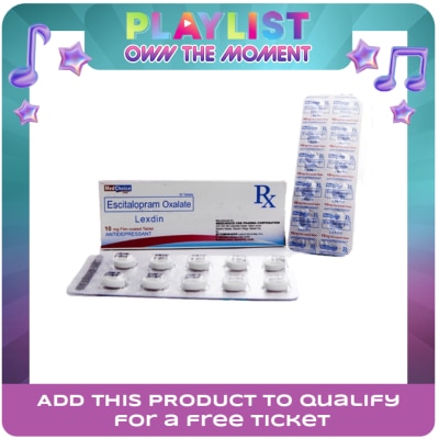 LEXDIN - Escitalopram 10mg 1 Film-coated Tablet [PRESCRIPTION REQUIRED]