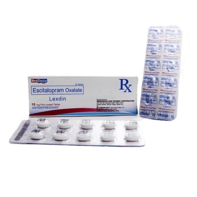 LEXDIN Escitalopram 10mg 1 Film-coated Tablet [PRESCRIPTION REQUIRED]