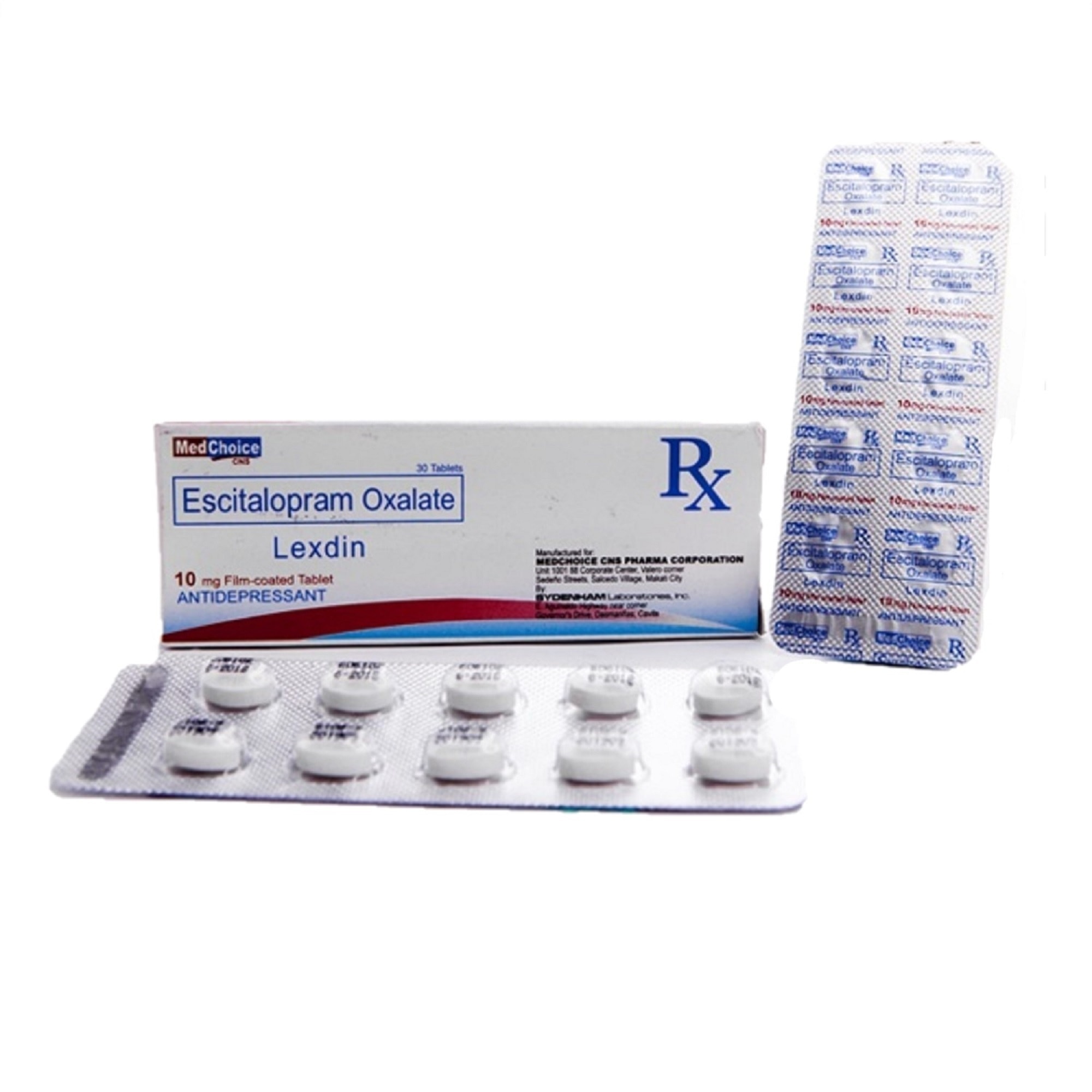 Escitalopram 10mg 1 Film-coated Tablet [PRESCRIPTION REQUIRED]