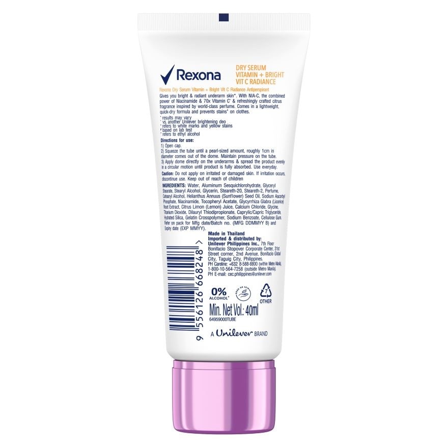 REXONA Vitamin+Bright Dry Serum Vit C+Anti-Stain 40ml