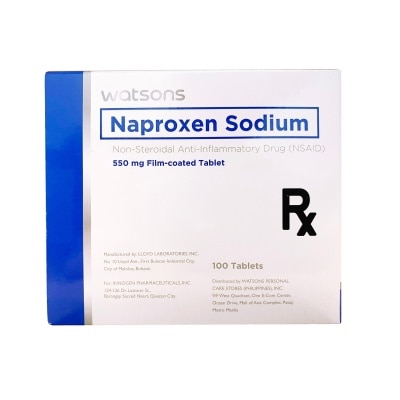 WATSONS GENERICS Naproxen Sodium 550 mg 1 Film-Coated Tablet (Sold Per Piece)
