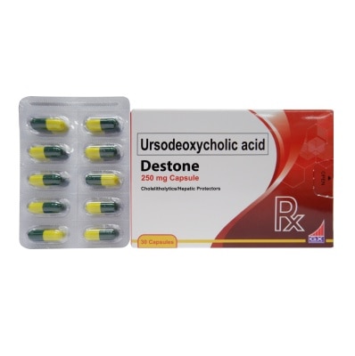 DESTONE Ursodeoxycholic Acid 250mg 1 Capsule [PRESCRIPTION REQUIRED]