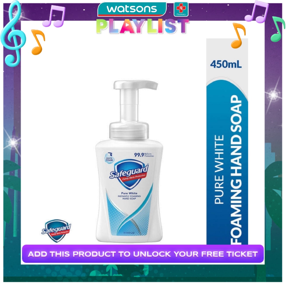 SAFEGUARD Foaming Hand Soap Pure White 450ml