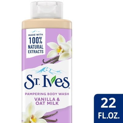 ST IVES Pampering Body Wash Vanilla & Oat Milk 22OZ/ 650ml