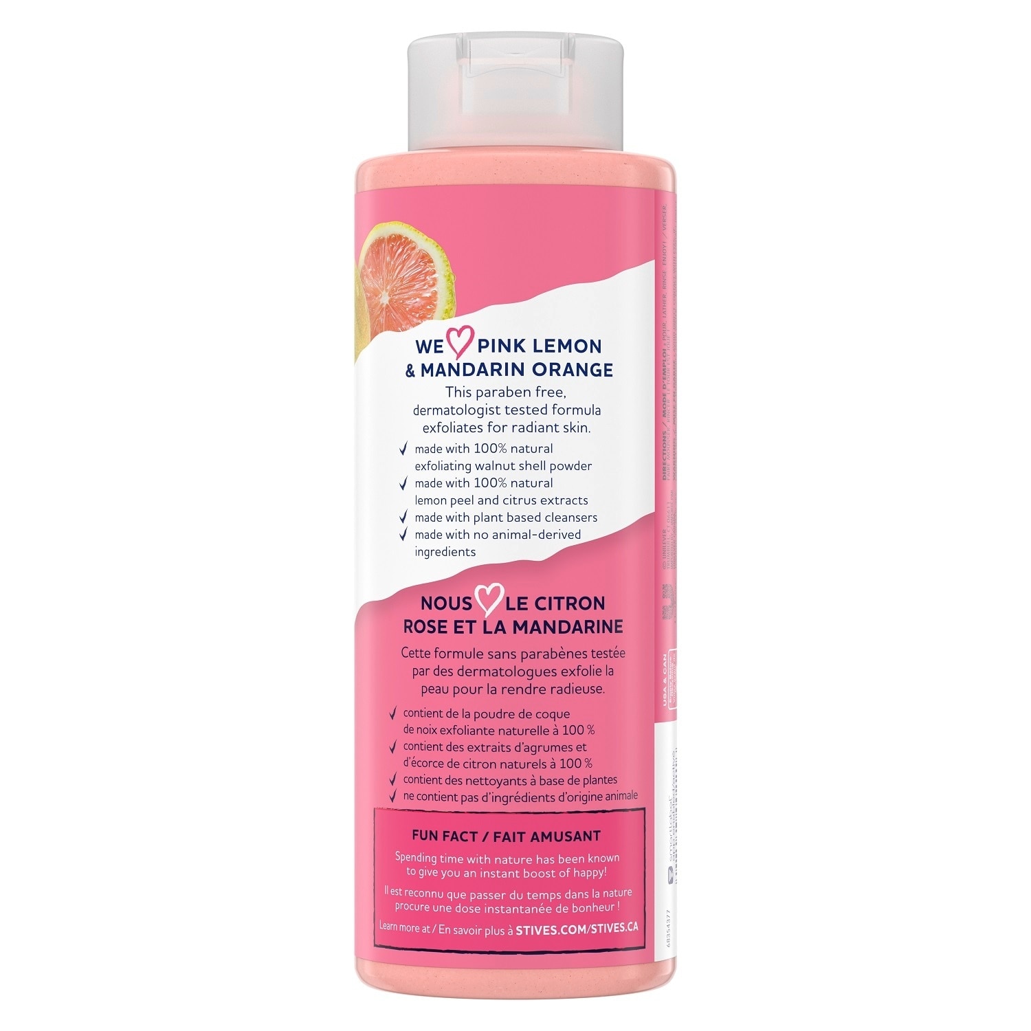 Exfoliating Body Wash Pink Lemon and Mandarin Orange 16OZ