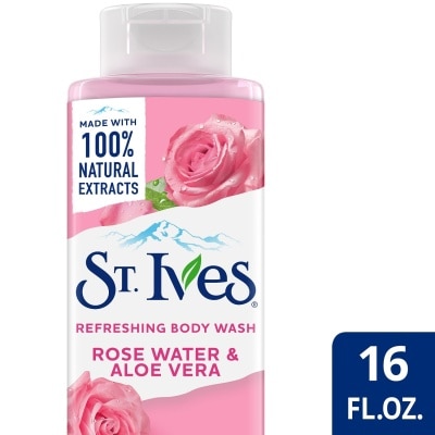 ST IVES St Ives Rose Aloe Vera Body Wash 4 x16 oz