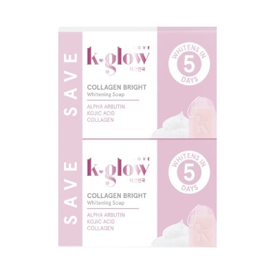 K GLOW Collagen Bright Whitening Soap (2x60g)