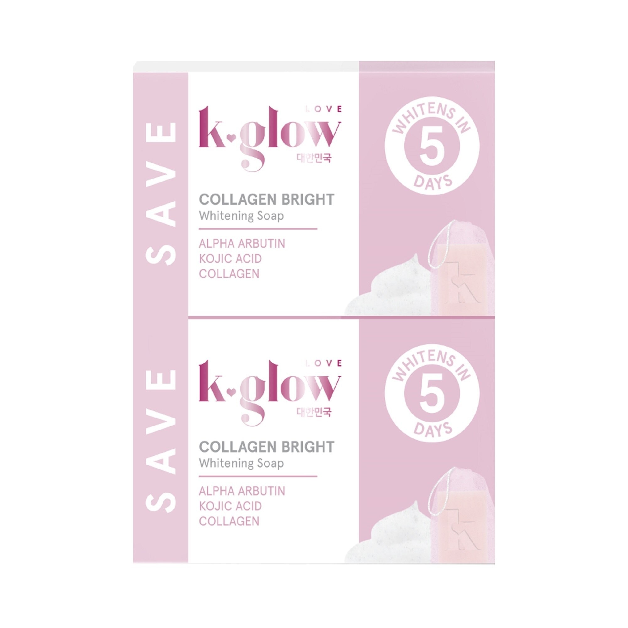 Collagen Bright Whitening Soap (2x60g)