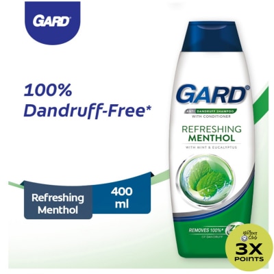 GARD GARD SHMP ANTIDNDRUFF RFRSHNG MNTHL400ML