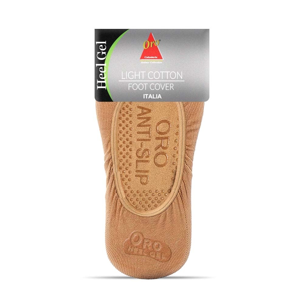 ORO INTIMO Light Cotton Foot Cover With Anti Slip