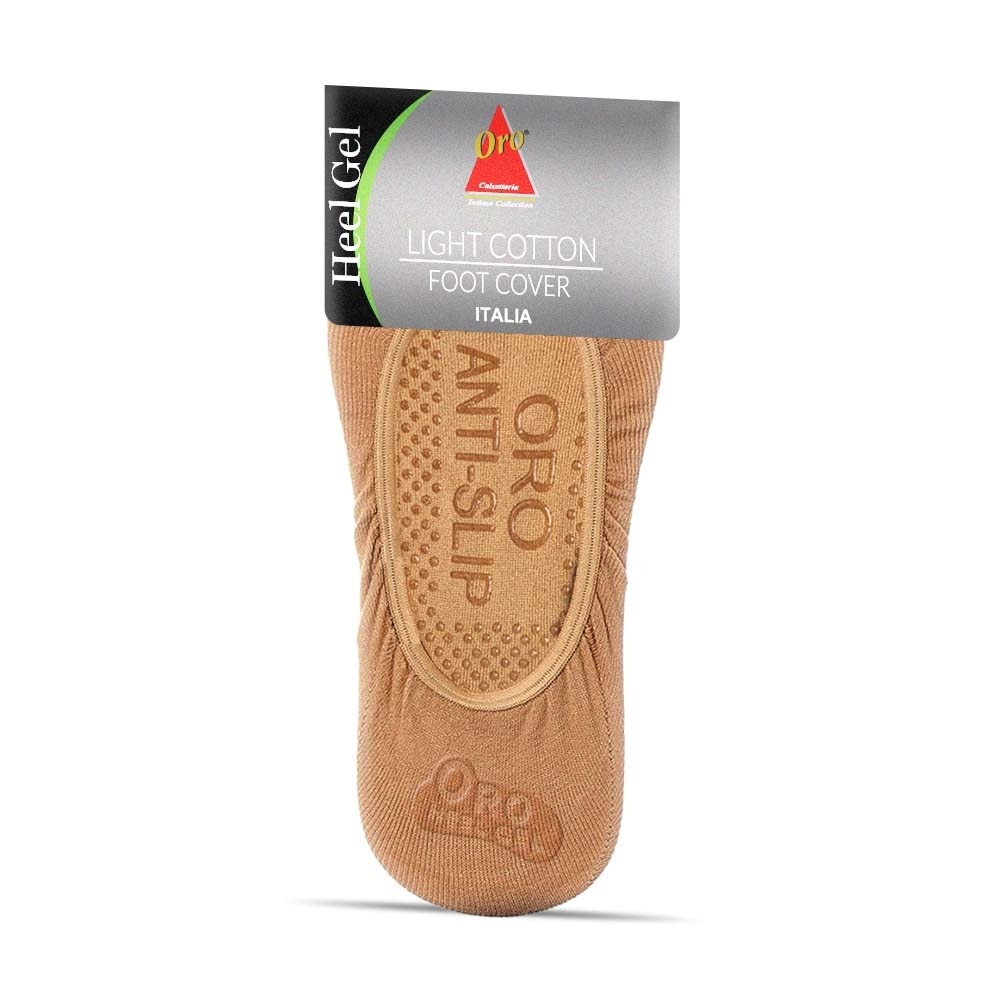 ORO INTIMO Light Cotton Foot Cover With Anti Slip