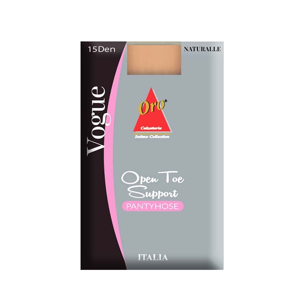 ORO INTIMO Open Toe Support Pantyhose