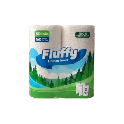 FLUFFY Kitchen Towel 2 ply 2 rolls