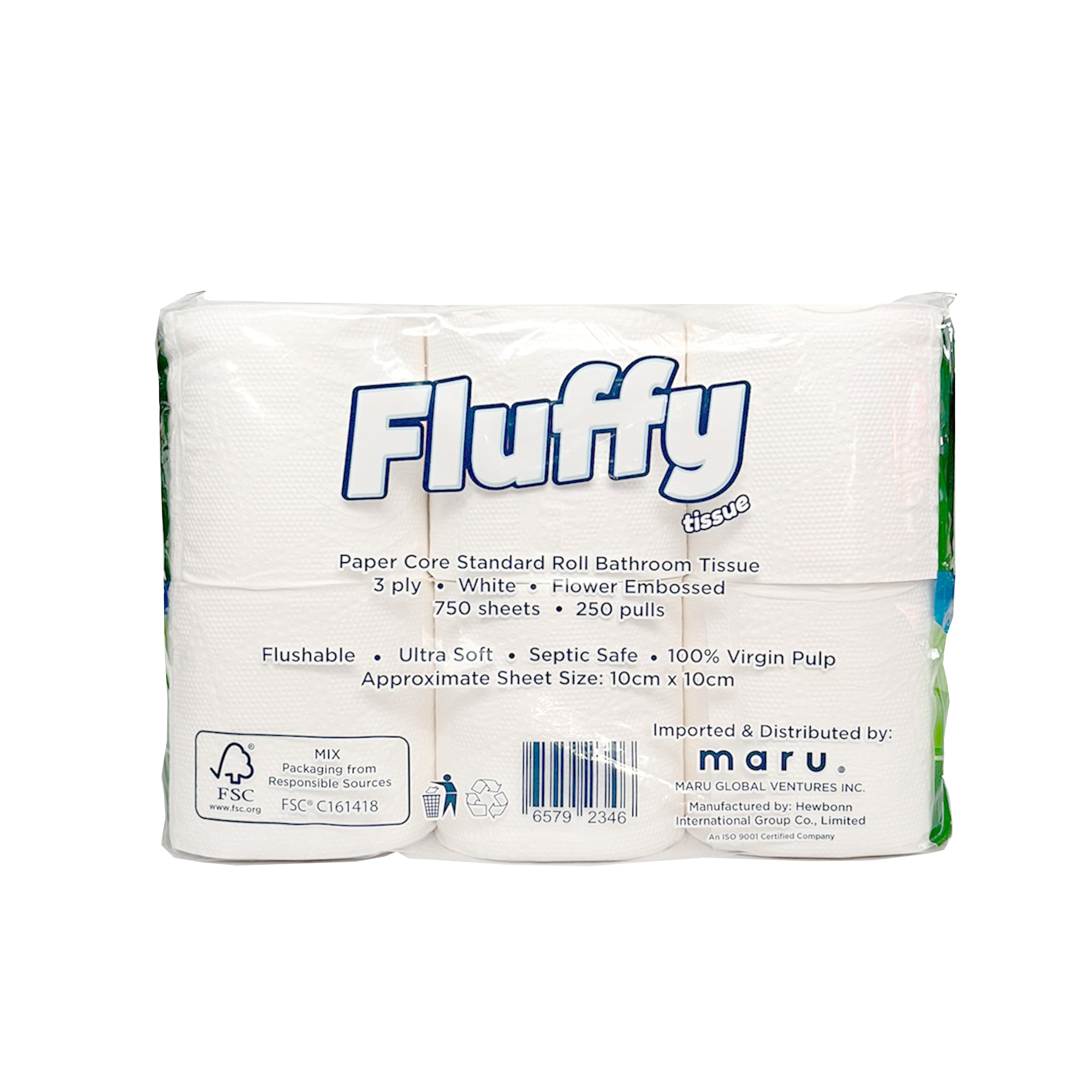 Ultra Soft Flushable Bathroom Tissue 3ply 12 Rolls