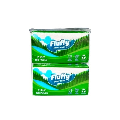 FLUFFY Interfolded Kitchen Towel 2 ply 2 packs