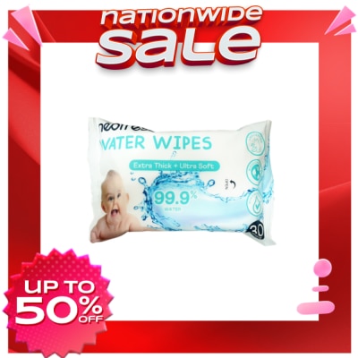 NEOFRESH Water Wipes Unscented 30s