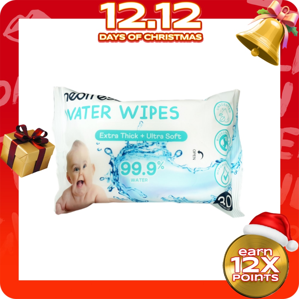 Water Wipes Unscented 30s