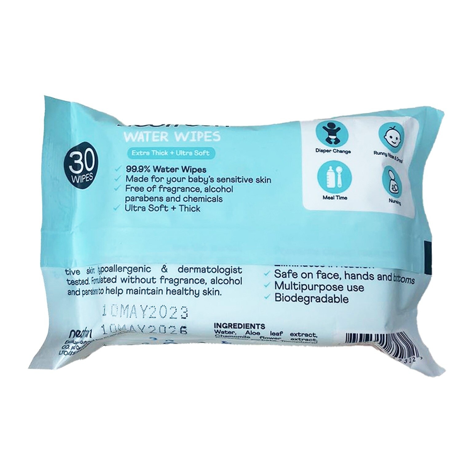 Water Wipes Unscented 30s