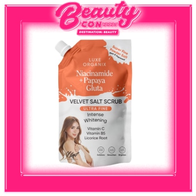 LUXE ORGANIX LUXE ORGANIX Niacinamide Plus Papaya Gluta Velvet Salt Scrub 300g