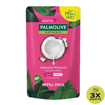 PALMOLIVE Naturals Intensive Moisture Shampoo Coconut Cream Refill Pack 600mL
