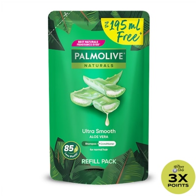 PALMOLIVE Naturals Ultra Smooth Shampoo Aloe Vera Refill Pack 600mL