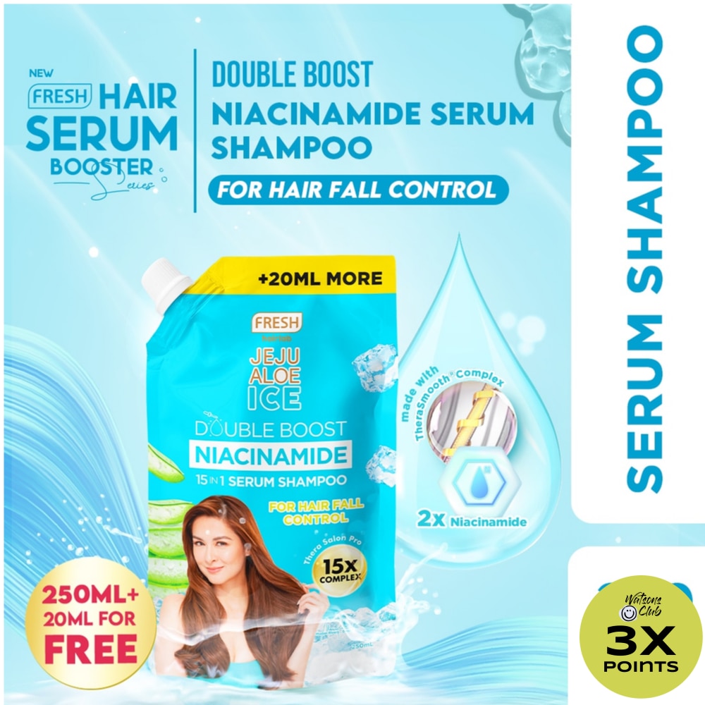 Hairlab Jeju Aloe Ice Double Boost Niacinamide 15 in 1 Serum Shampoo 250ml