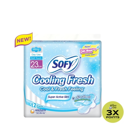 SOFY SOFY Cooling Fresh Wing 23 cm - 12 pads