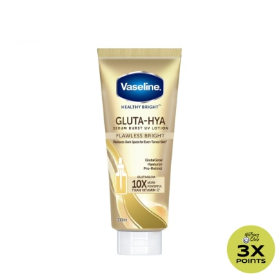 VASELINE Healthy Bright Gluta-Hya Serum Burst UV Lotion Flawless Glow 330ml