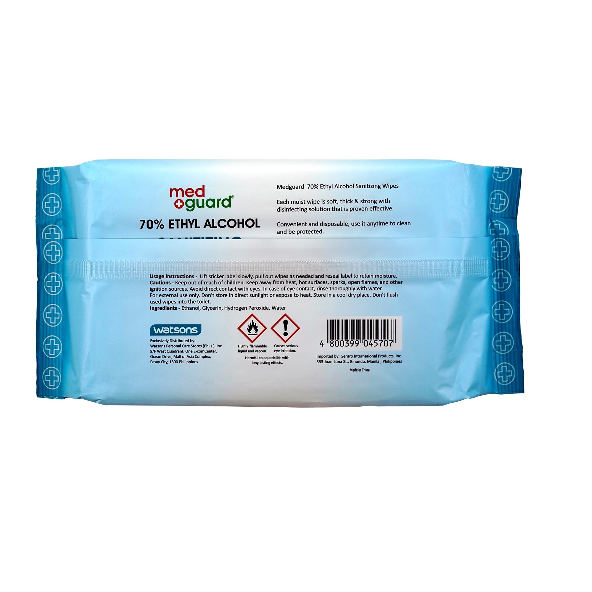 70% Ethyl Alcohol Sanitizing Wipes 50s