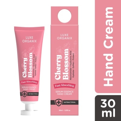 LUXE ORGANIX Cherry Blossom Serum Essence Hand Cream 30ml