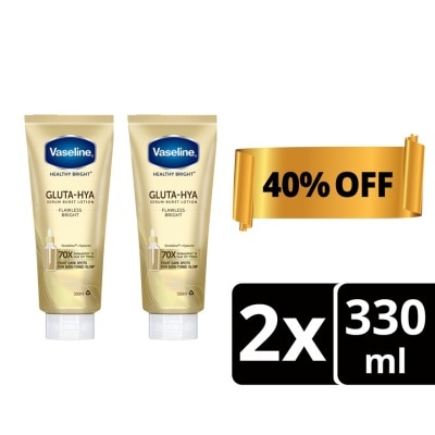 VASELINE - VASELINE Healthy Bright Gluta-Hya Serum Burst Lotion Flawless Bright Bundle 330ml