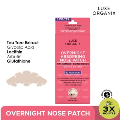 LUXE ORGANIX Luxe Organix Hydrocolloid Overnight Nose Patch 3s