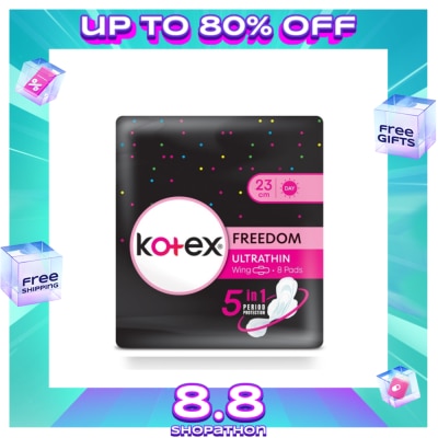 KOTEX Freedom Ultrathin Wing 23cm Day 8s