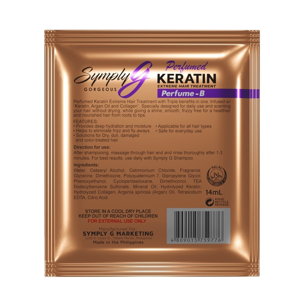 Perfume B Keratin Extreme Hair Treatment 14ml