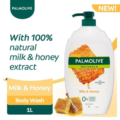 PALMOLIVE Palmolive Naturals Moisturising Body Wash Milk and Honey 1L