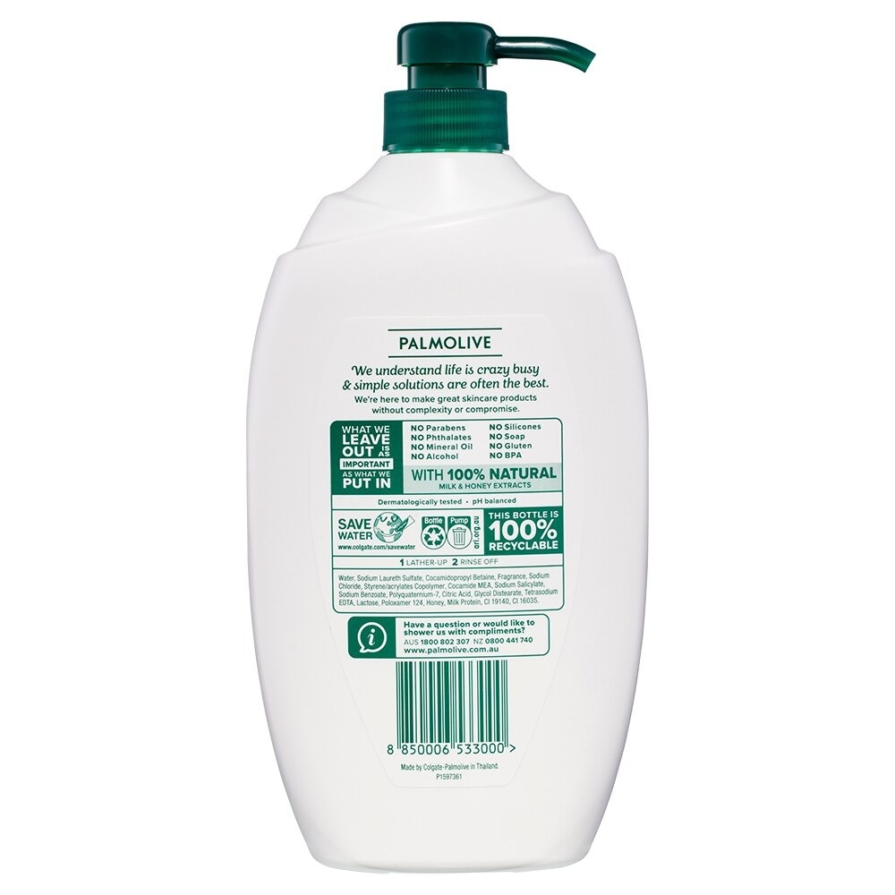 Palmolive Naturals Moisturising Body Wash Milk and Honey 1L