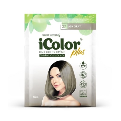 ICOLOR Plus Shampoo Hair Color Creme Ash Gray 40ml