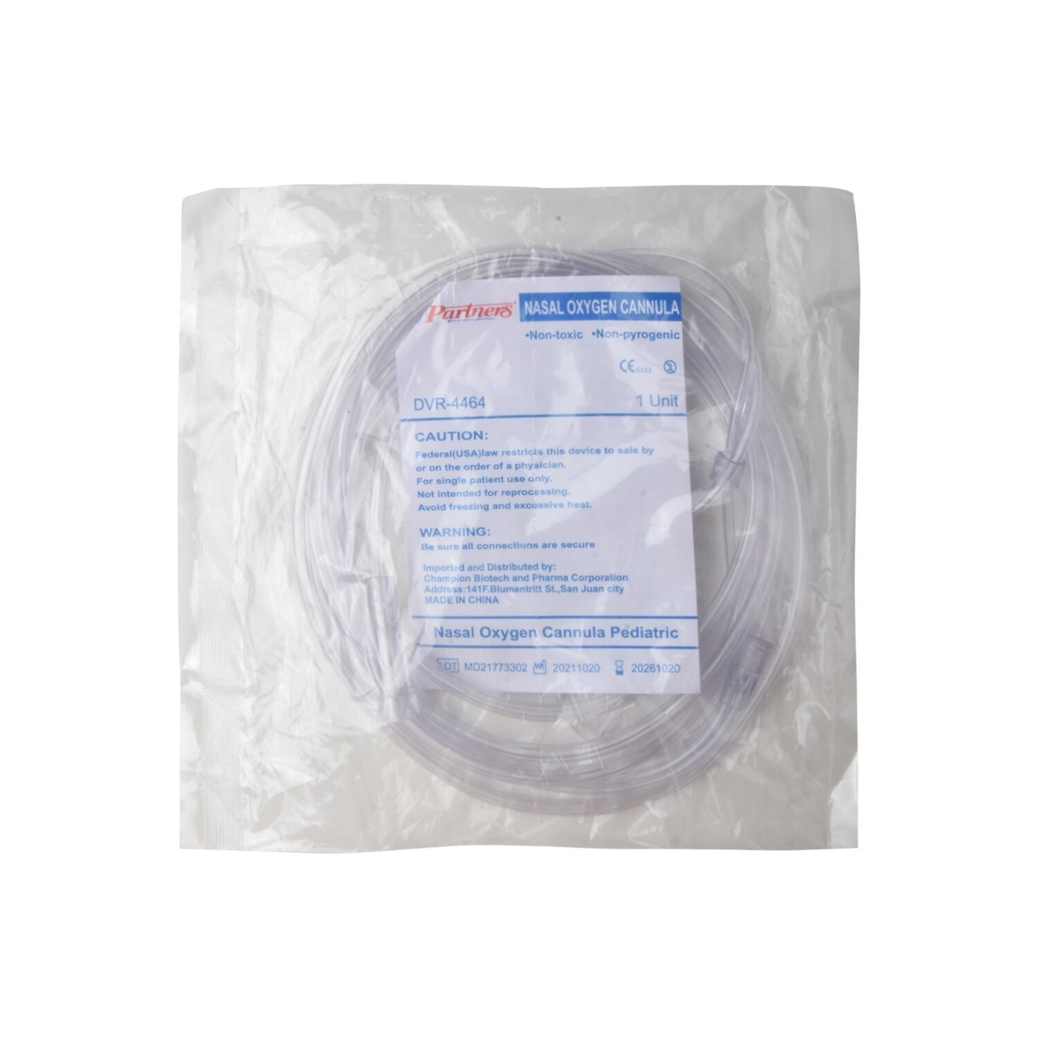 Nasal Oxygen Cannula for Pedia DVR-4464