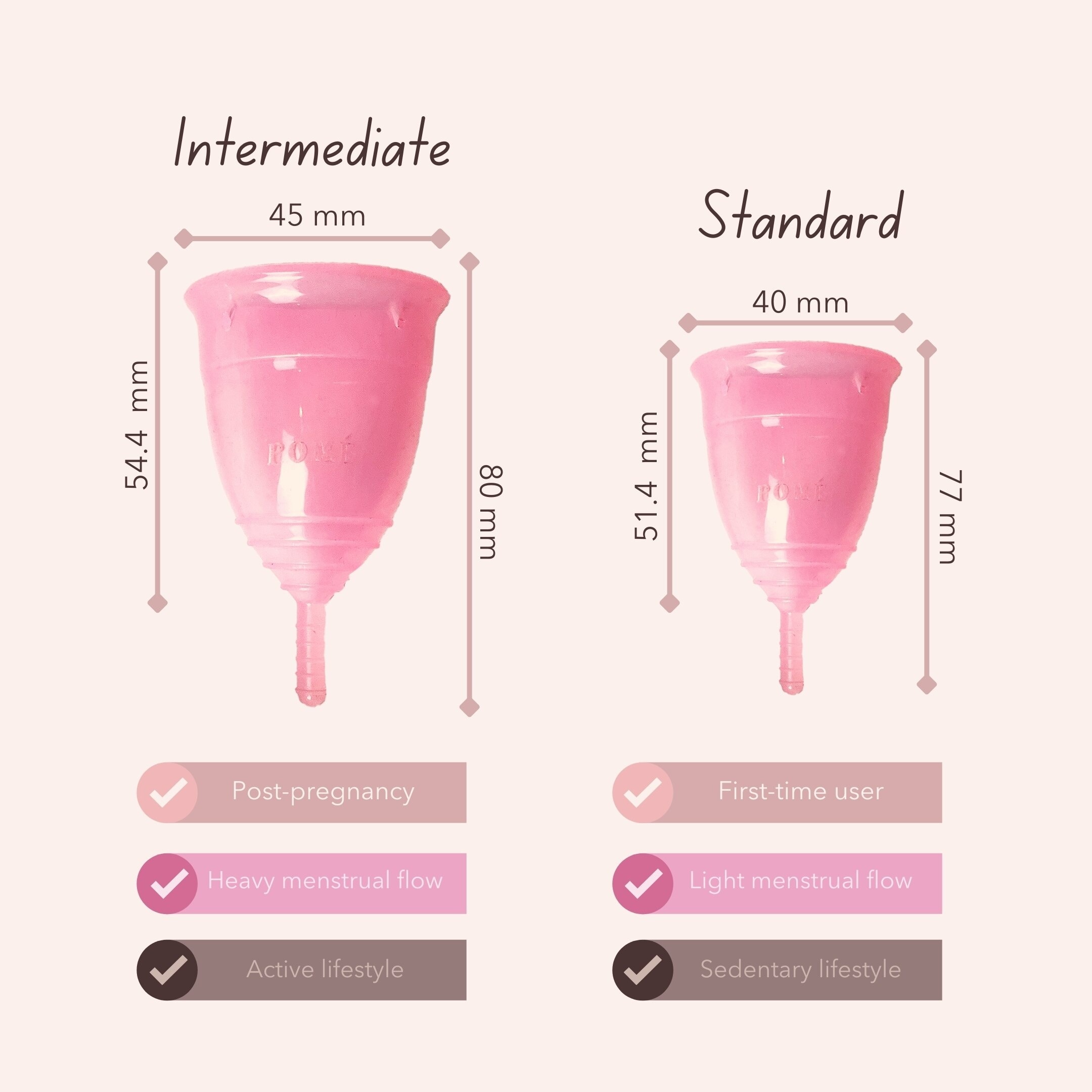 Pomé Menstrual Cup - Intermediate Size